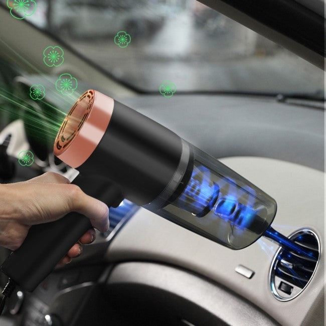 Aspirator Portabil Auto, Kadeny, pentru Casa si Masina, Cablu Auto, Tub Prelungitor, 4 Capete de Aspirare, 20x16x19cm, Negru