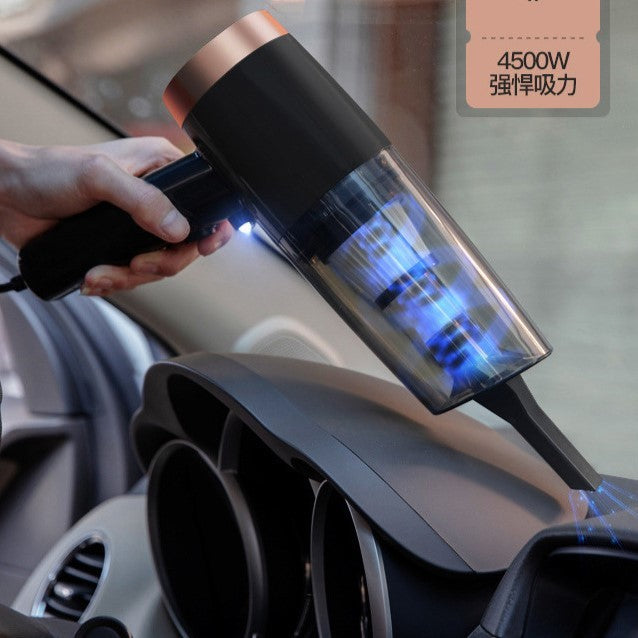 Aspirator Portabil Auto, Kadeny, pentru Casa si Masina, Cablu Auto, Tub Prelungitor, 4 Capete de Aspirare, 20x16x19cm, Negru