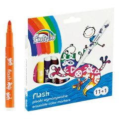 Carioci colorate Fiorello Flash Erasable GR-F890-12, 160-2151, 12 culori