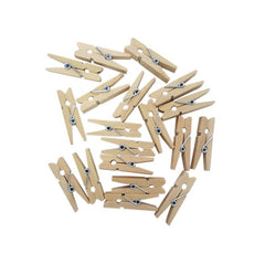 Accesorii creatie - lemn - carlig clasic, natur, 3.5cm, set 20 buc, Colorarte