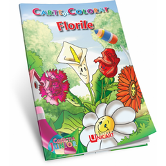Carte de colorat A5, Florile, Unicart