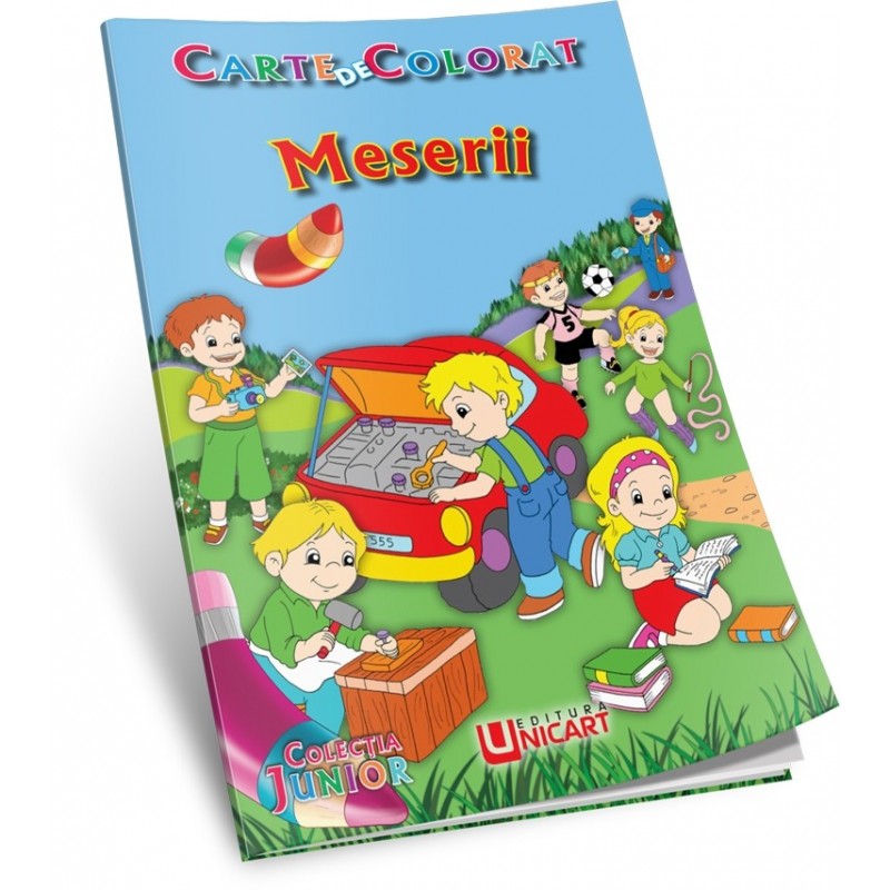 Carte de colorat A5, Meserii, Unicart