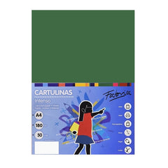 Carton colorat A4 Fabrisa 15469, 180g/mp, verde saranghel intens, top 50 coli