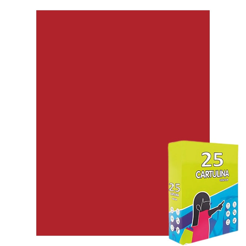 Carton colorat Fabrisa 15565/105, 50x65cm, 180g/mp, rosu intens, top 25 coli
