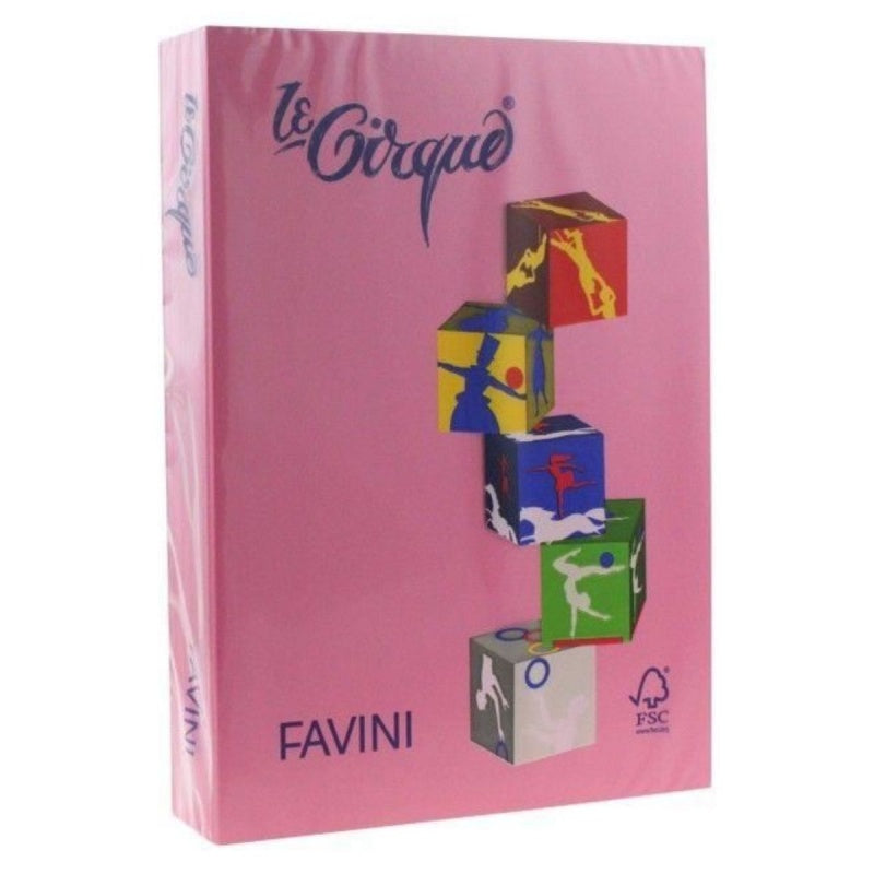 Carton colorat A4 Favini 206, 160g/mp, roz ciclam, top 250 coli