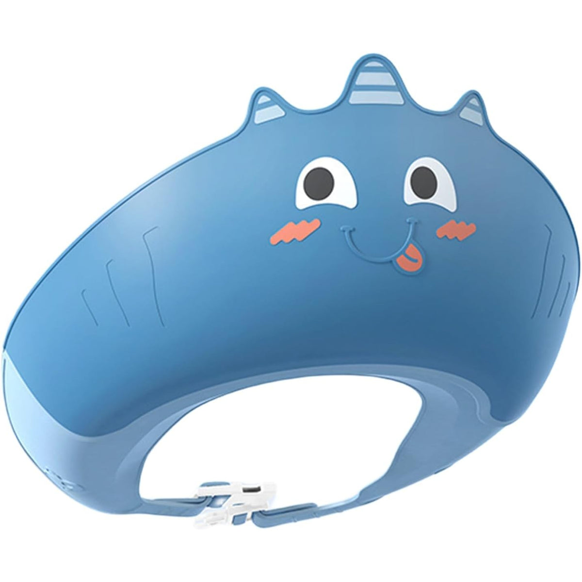 Casca de Dus, Kadeny, Previne Scurgerea Apei si Samponului pe Fata, 0-12 Ani, Ajustabila, din TPE+PP, 20 x 23 cm, Model Unicorn, Albastru
