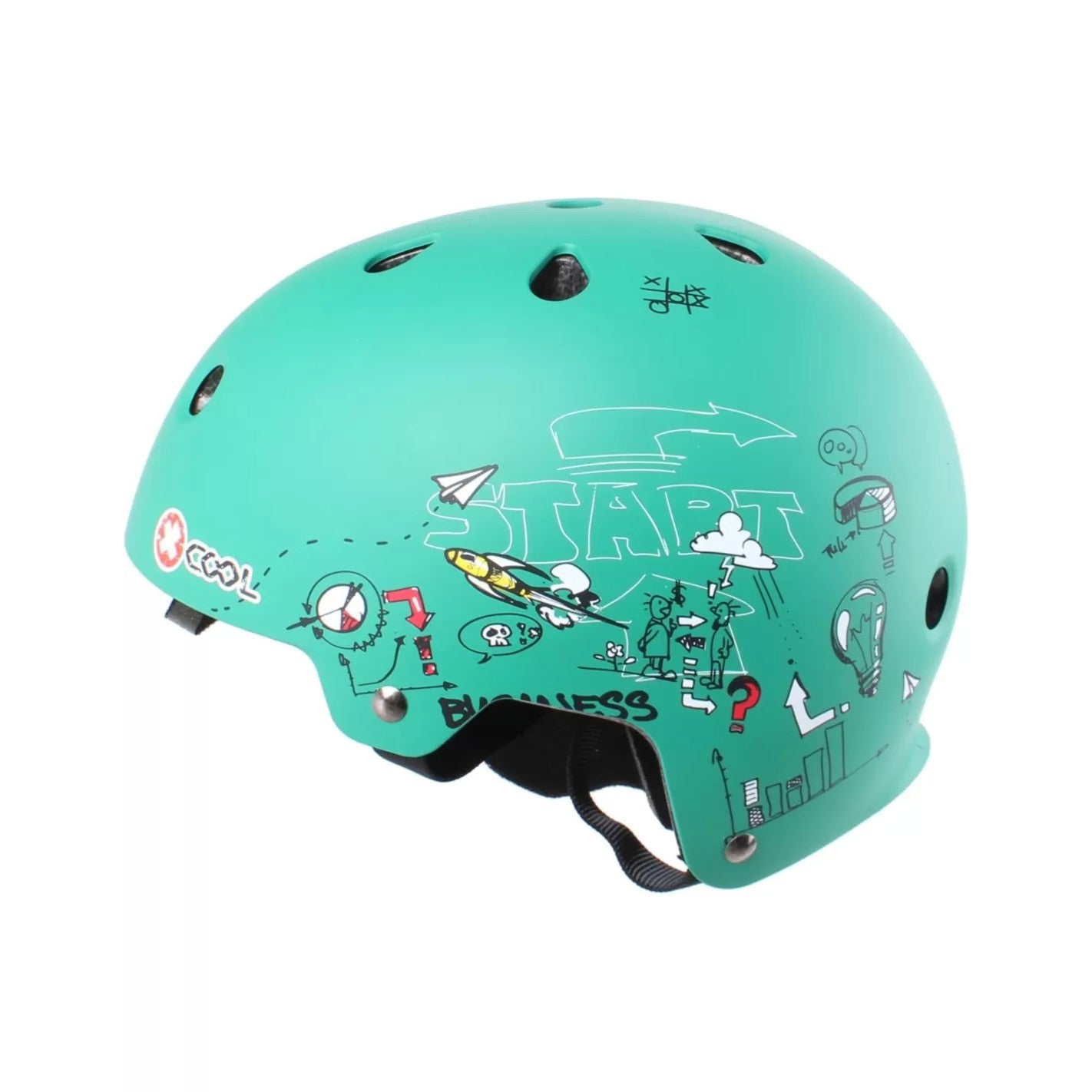 Casca de Protectie pentru Copii, Kadeny, Marime M, 52-57cm, din ABS, Unisex, Verde