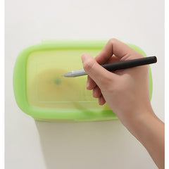 Caserola din Silicon, Kadeny, Pliabila, 1L, 18.8 x 8 x 11.5 cm, Rezistenta Temperaturi Extreme, Verde