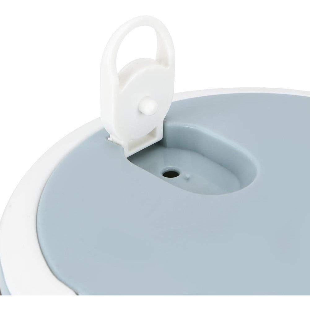 Caserola pentru alimente Kaveny, lunch box, 700 ml, otel inoxidabil, maner, valva aerisire, inchidere etansa, 15 x 8.5 cm, albastru