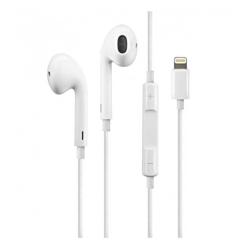Casti Audio cu Port Lightning, Kadeny, Casti cu Microfon si Compatibile iPhone 6 / 7 / 8, Alb