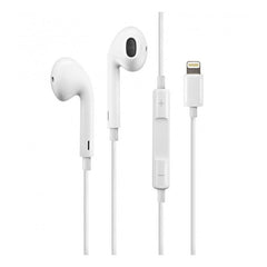 Casti Audio cu Port Lightning, Kadeny, Casti cu Microfon si Compatibile iPhone 6 / 7 / 8, Alb