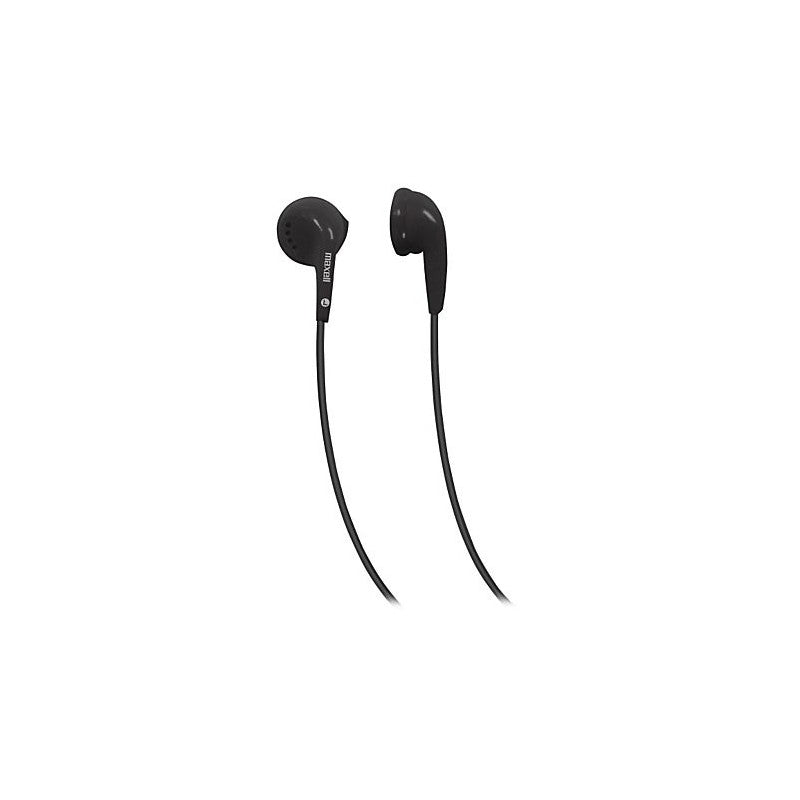 Casti in-ear cu fir Maxell MXSEB95, jack 3.5mm, cablu 1.2m, fara microfon, negru