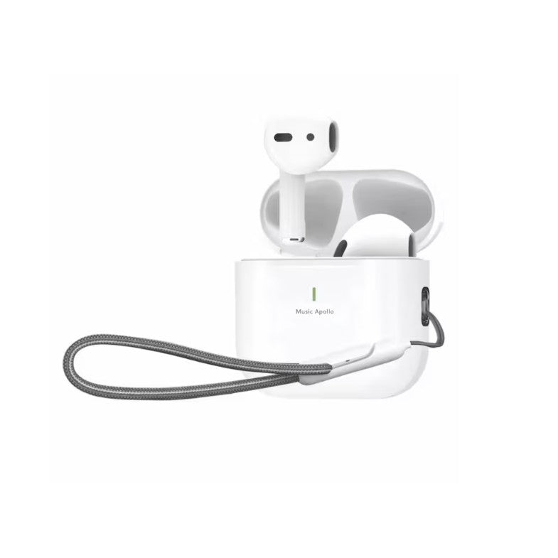 Casti Wireless, Kadeny, Apollo T14, IP7, 400 mAh, Bluetooth 5.3, Control Atingere, TWS, Anulare Zgomot ANC, Sunet HiFi, Afisare LED, Alb