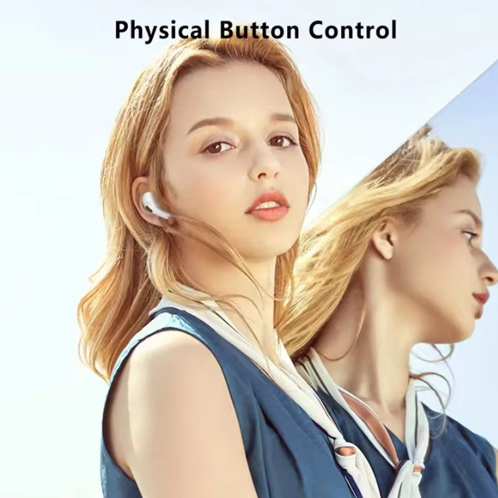 Casti Wireless, Kadeny, Apollo T14, IP7, 400 mAh, Bluetooth 5.3, Control Atingere, TWS, Anulare Zgomot ANC, Sunet HiFi, Afisare LED, Alb