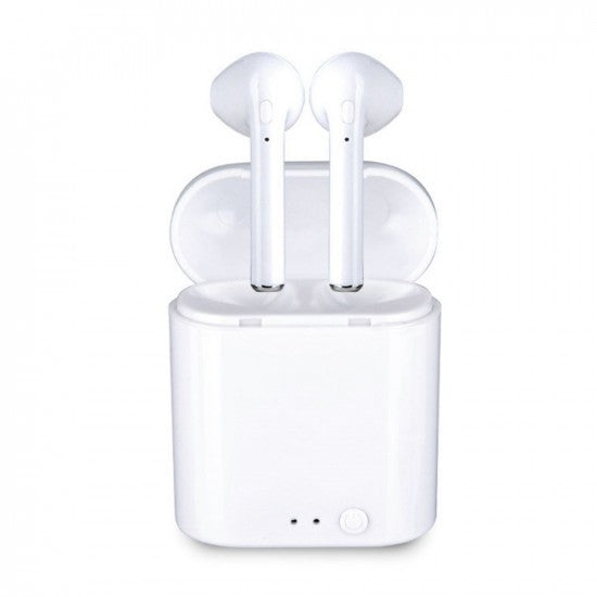 Casti Wireless Bluetooth I7s Earbuds Alb