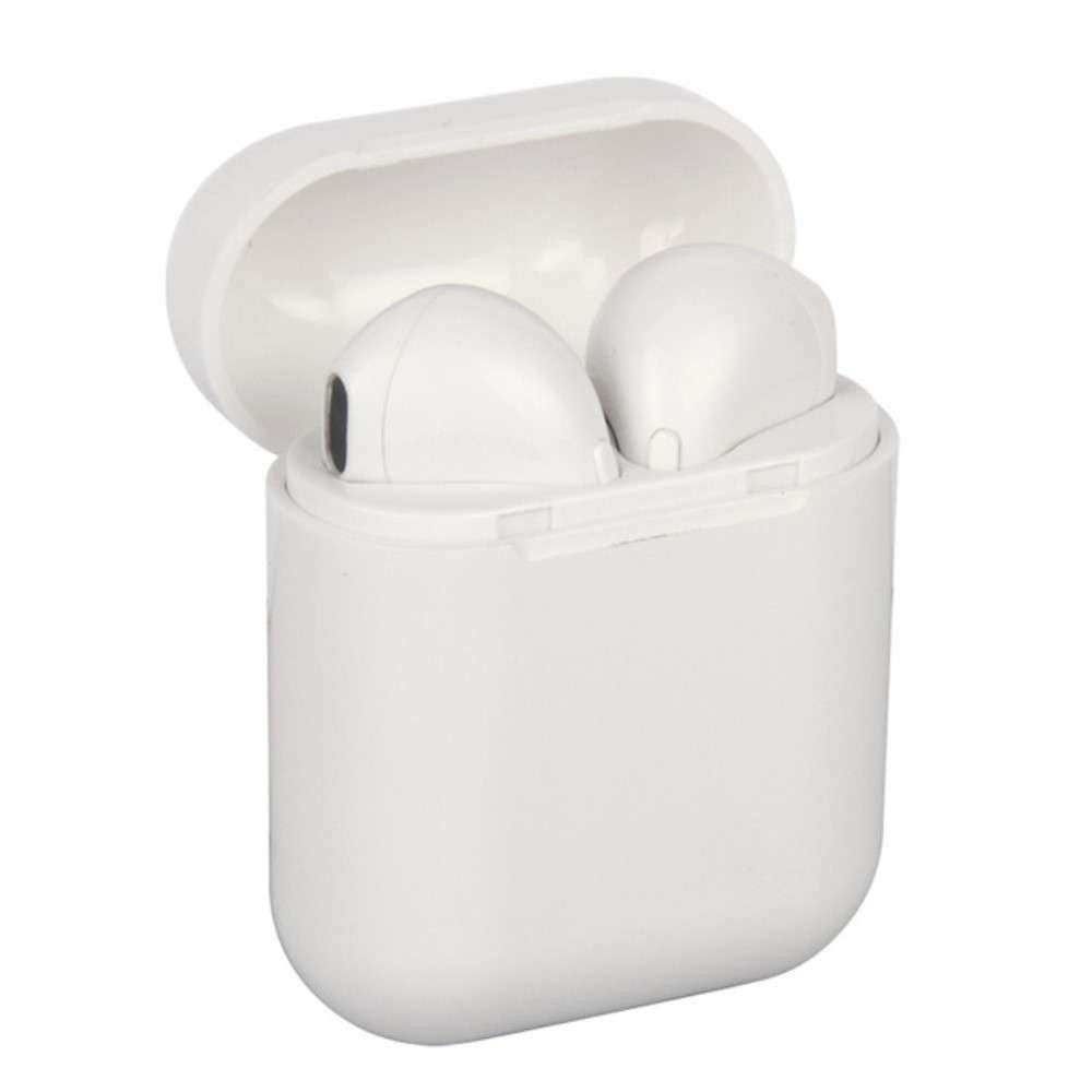 Casti Wireless Bluetooth MKJ-I8X Earbuds Kadeny, Alb