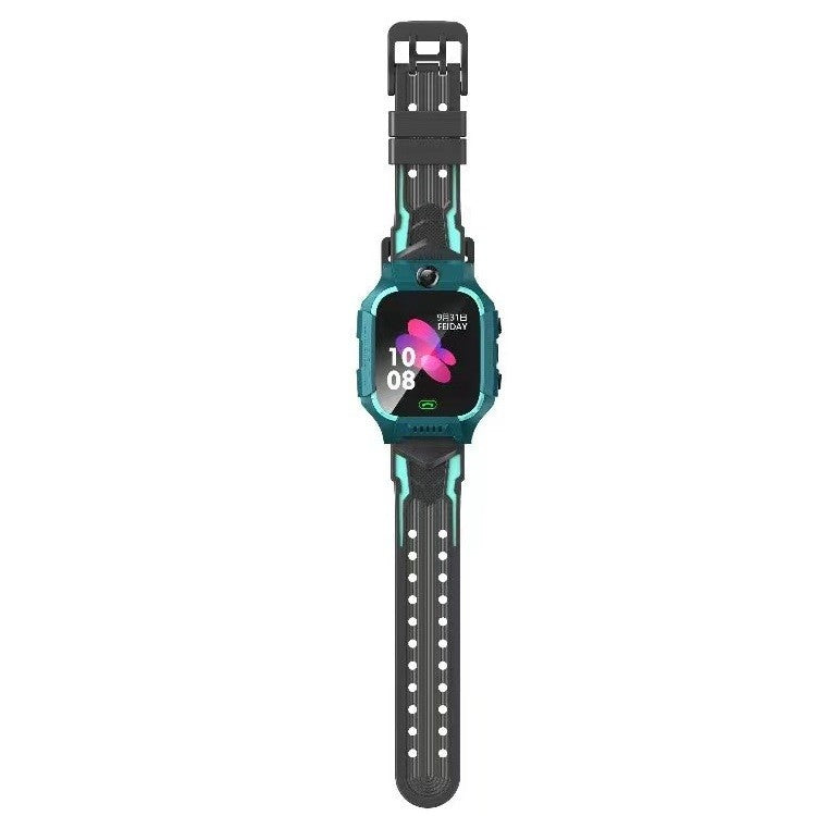Ceas Smartwatch Kaveny, Pentru Copii, Model Q19 Z6, Localizare LBS, Istoric Traseu, Monitorizare Spion, Camera Foto, Lanterna, Chat Vocal, Apel SOS, Turcoaz