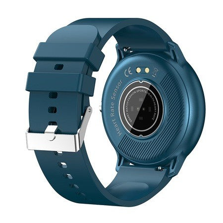Ceas smartwatch si bratara fitness Kaveny ZL02D, oxigen, ritm cardiac, pedometru, notificari, IP67, Compatibil cu Android/iOS, vibratii, multi sport, Albastru inchis