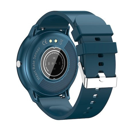 Ceas smartwatch si bratara fitness Kaveny ZL02D, oxigen, ritm cardiac, pedometru, notificari, IP67, Compatibil cu Android/iOS, vibratii, multi sport, Albastru inchis