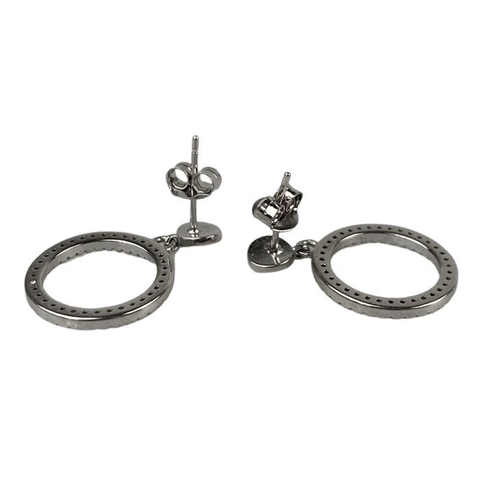 Cercei Argint 925 Cerc cu Minizirconii, 2.91 g