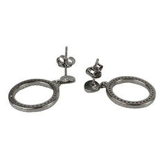 Cercei Argint 925 Cerc cu Minizirconii, 2.91 g