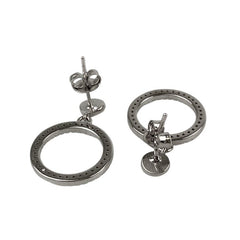 Cercei Argint 925 Cerc cu Minizirconii, 2.91 g