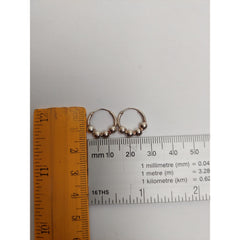 Cercei Argint 925 Creole 12 mm cu 4 Bilute, Jolie Silver, 1.6g, 1 cm x 1 cm