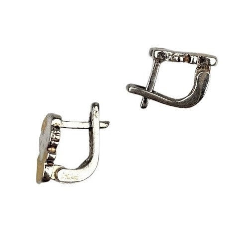 Cercei pentru Copii din Argint 925, model Pisicuta Galben