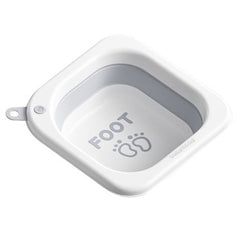 Lavoar Pliabil, Kadeny, pentru Copii 1-8 Ani, 28.5x28.5x10 cm, din PE+PP, 3.5l, Model Picioare, Gri