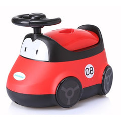 Olita pentru Copii, Kadeny, +1an, Portabila, Design Masinuta cu Capac, Model Prietenos, Non-Toxic, Compartiment Detasabil, Usor de Curatat, Rosu