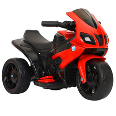 Motocicleta Electrica Kaveny, cu Acumulator, cu Sistem Anti-Rasturnare, Sistem de Lumini si Sunet, 1-4 Ani, 42 x 68 x 36 cm, Rosu
