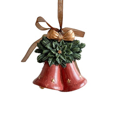 Decoratiune de Craciun, Kadeny, pentru Brad, Model Clopotei, 8 x 7 cm, din Rasina, Multicolor