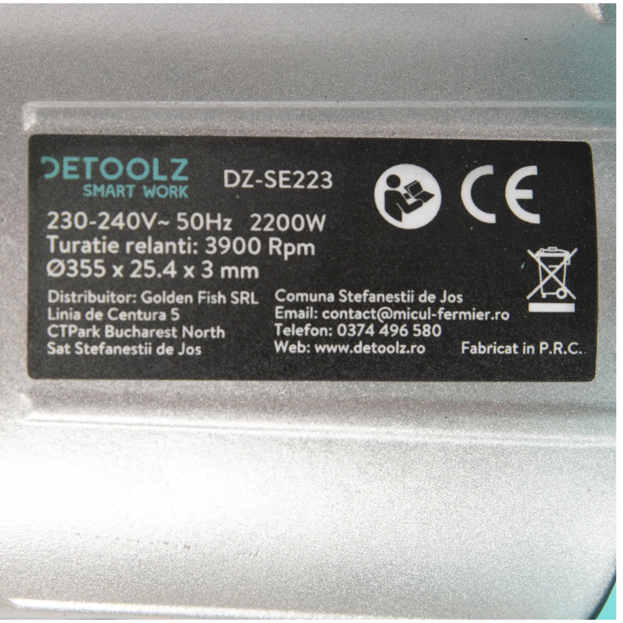 Circular debitat metal 2200W 3900rpm