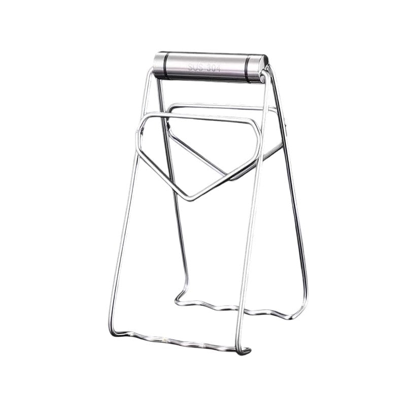 Clema pentru Boluri, Kadeny, Anti-Alunecare, din Otel Inoxidabil, Extindere, pentru Oale, Tigai, de Uz Casnic, Rezistent la Temperaturi Inalte, 19.5x9.8x8 cm, Gri