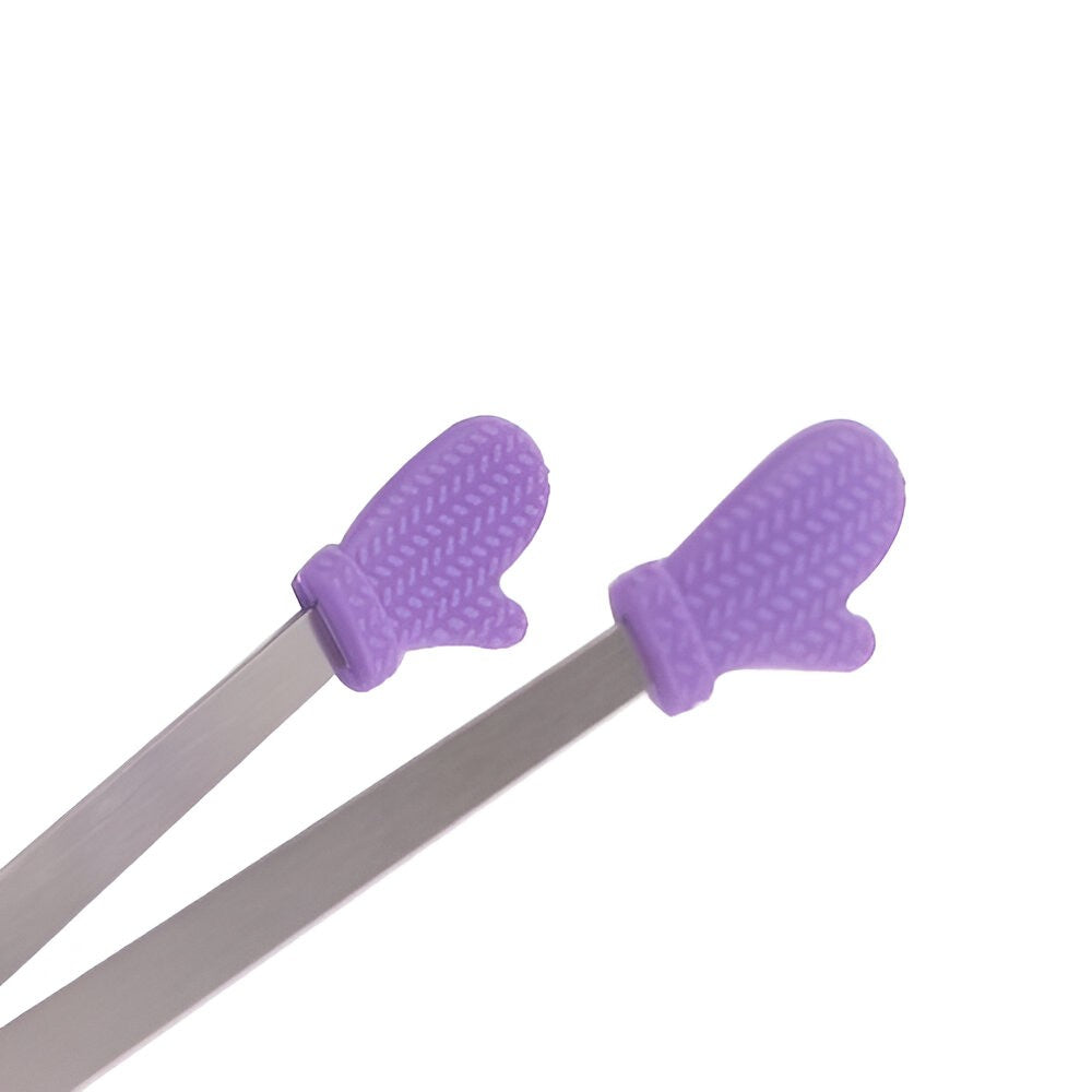 Cleste Creativ pentru Mancare, Kadeny, Model Manusi din Silicon, 14.5x3 cm, Rezistent la Temperaturi Inalte si Coroziune, Mov