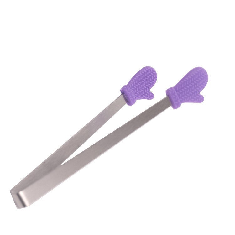 Cleste Creativ pentru Mancare, Kadeny, Model Manusi din Silicon, 14.5x3 cm, Rezistent la Temperaturi Inalte si Coroziune, Mov