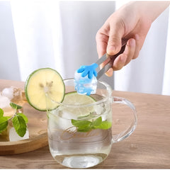 Cleste Creativ pentru Mancare, Kadeny, Model Manute din Silicon, 14.5x3 cm, Rezistent la Temperaturi Inalte si Coroziune, Albastru