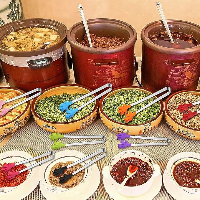 Cleste Creativ pentru Mancare, Kadeny, Model Manute din Silicon, 14.5x3 cm, Rezistent la Temperaturi Inalte si Coroziune, Albastru