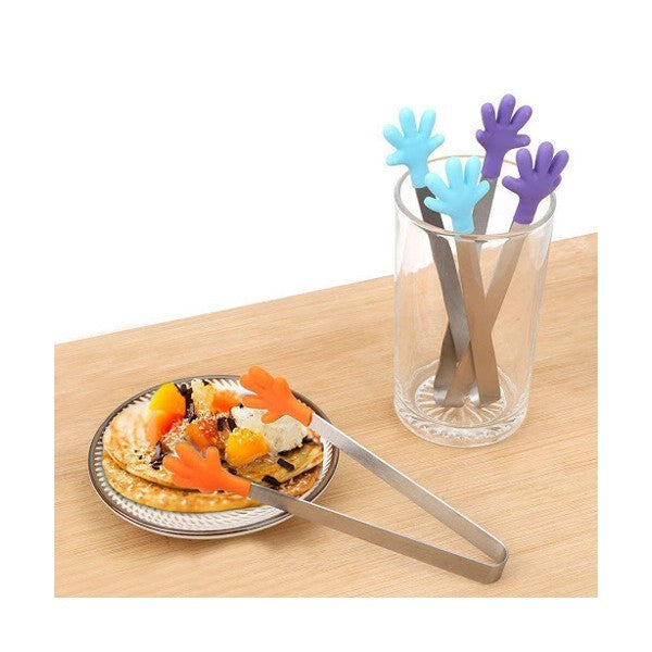 Cleste Creativ pentru Mancare, Kadeny, Model Manute din Silicon, 14.5x3 cm, Rezistent la Temperaturi Inalte si Coroziune, Albastru