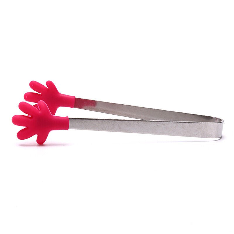 Cleste Creativ pentru Mancare, Kadeny, Model Manute din Silicon, 14.5x3 cm, Rezistent la Temperaturi Inalte si Coroziune, Rosu