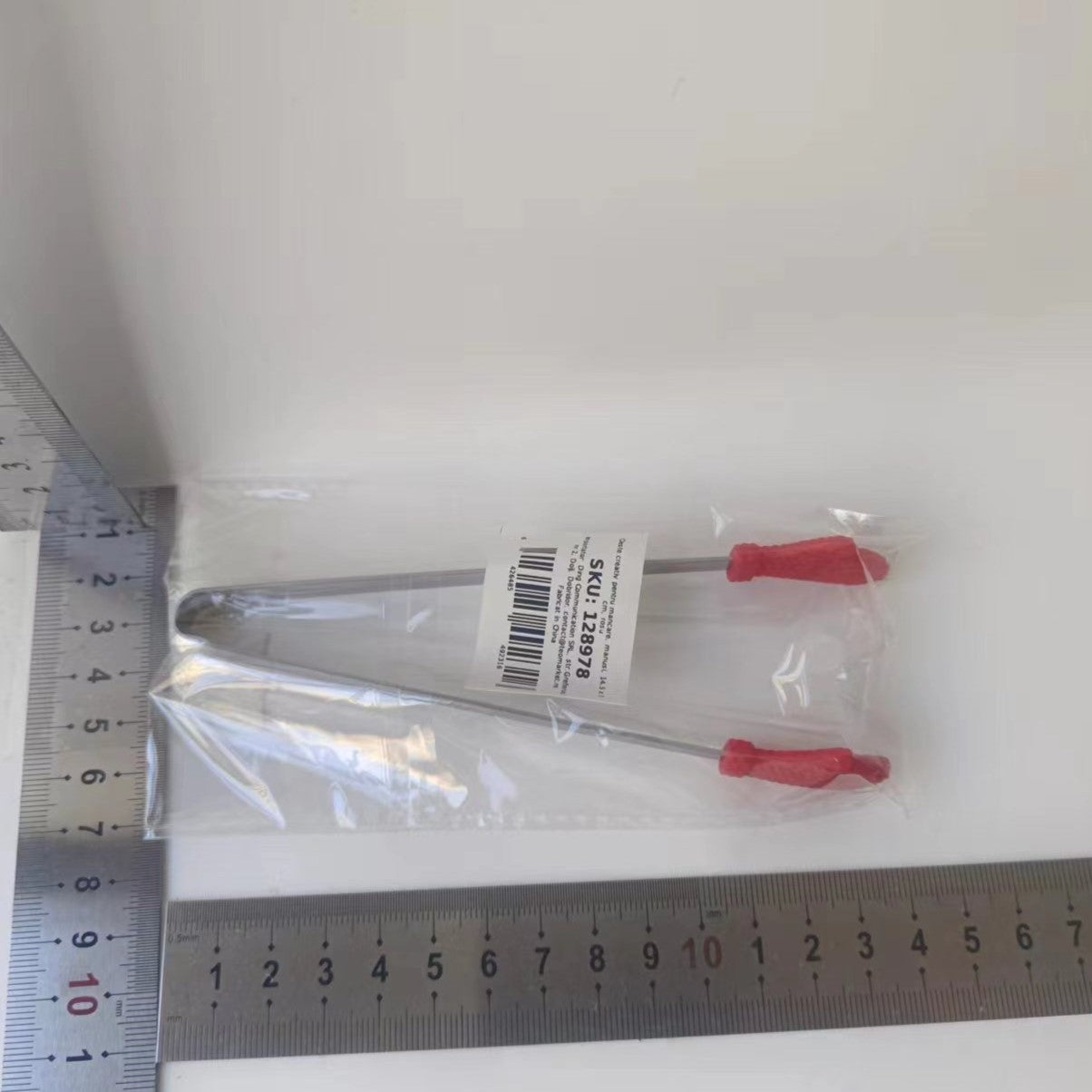 Cleste Creativ pentru Mancare, Kadeny, Model Manusi din Silicon, 14.5x3 cm, Rezistent la Temperaturi Inalte si Coroziune, Rosu