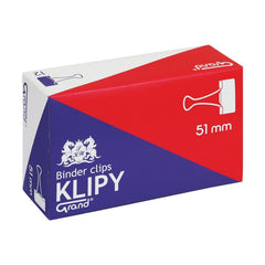 Clipsuri metalice Grand 110-1096, 51mm, negre, cutie 12 buc