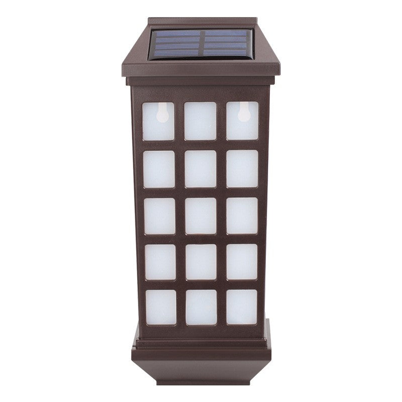Lampa solara LED tip Felinar pentru perete Kaveny, 23 x 9 cm, 1.2V, ABS, 600mAh, rezistent la apa, alb rece