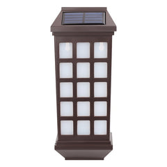 Lampa solara LED tip Felinar pentru perete Kaveny, 23 x 9 cm, 1.2V, ABS, 600mAh, rezistent la apa, alb rece