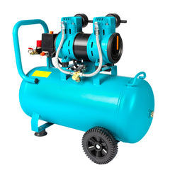 Compresor Detoolz 50L fara ulei, 1680 W, debit 214L/min, 8 bar, 2 prize de aer