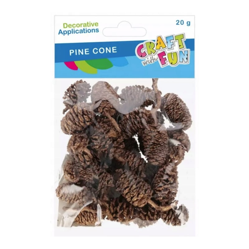 Conuri brad CRAFT with FUN 567318, natural, 12x13x2 cm, 20g