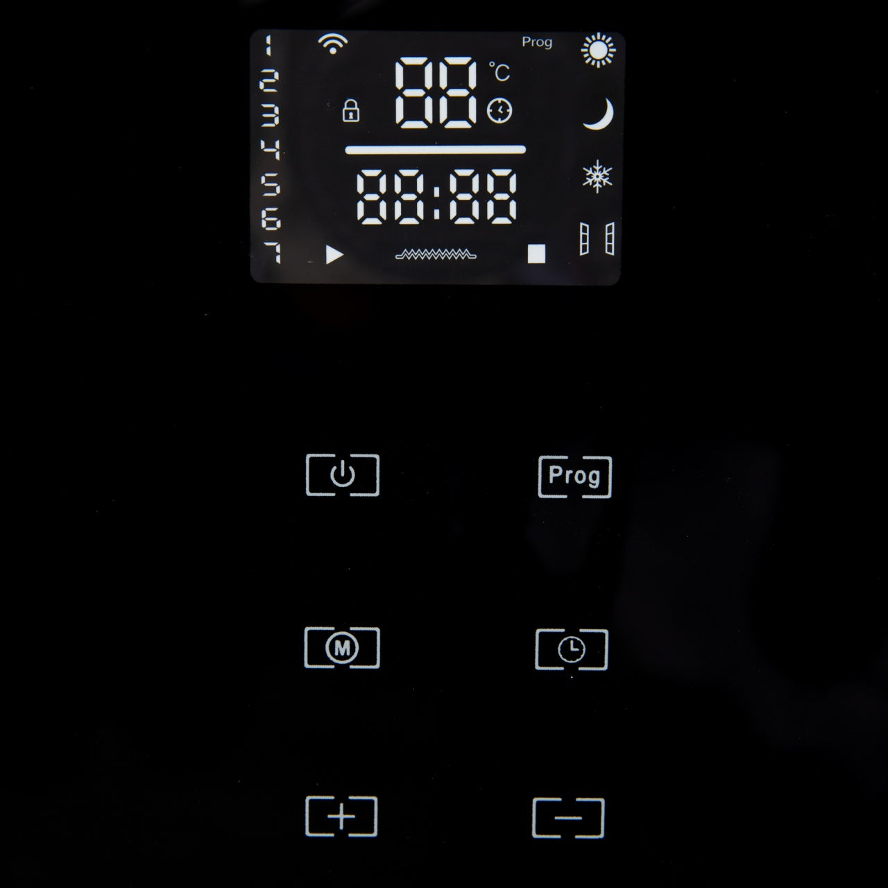 Convector electric 1000W/2000W, negru