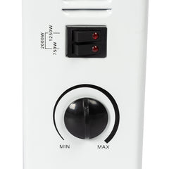 Convector electric Detoolz, 2KW, 3 trepte de putere, cu termostat reglabil