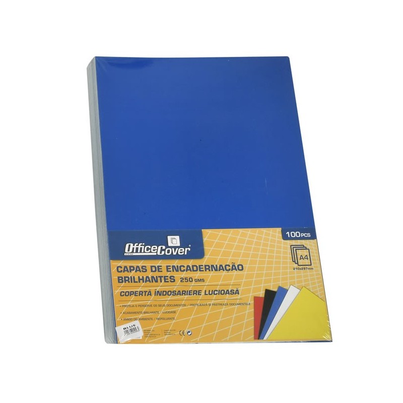 Coperta indosariere A4 Office Cover, carton alb, lucios, 250g/mp, top cu 100 coli