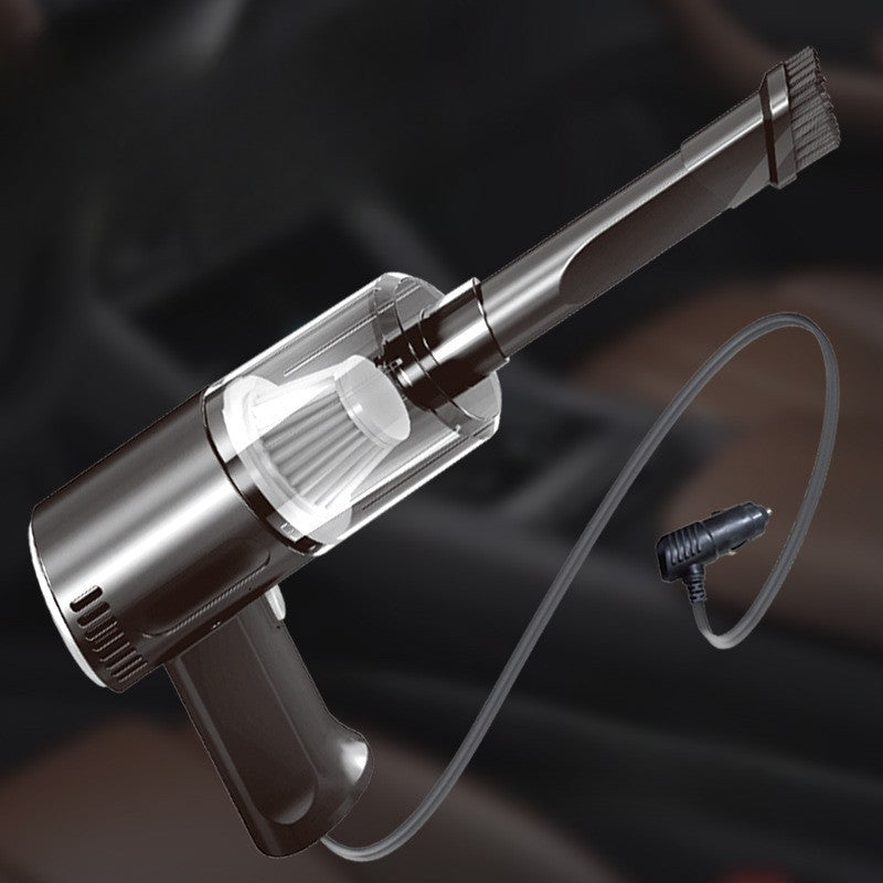 Aspirator Portabil Auto, Kadeny, Tip Pistol K7A, Pentru Casa si Masina, Cablu Auto, 36 x 17 cm, Negru